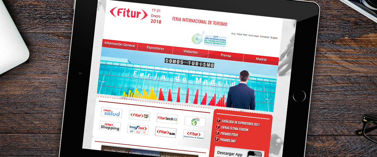 Website fitur: Feria internacional de turismo