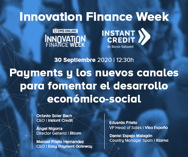 Instant Credit en Innovation Finance Forum